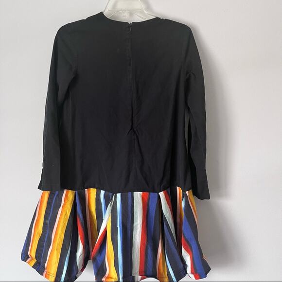 Motoreta girls  black multi striped flapper dress size 12/13 - Picture 6 of 10